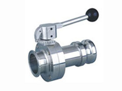 Sanitary Butterfly Valve Quick Coupling End